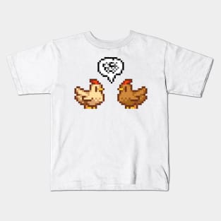 Stardew Valley Unhappy Chickens Kids T-Shirt